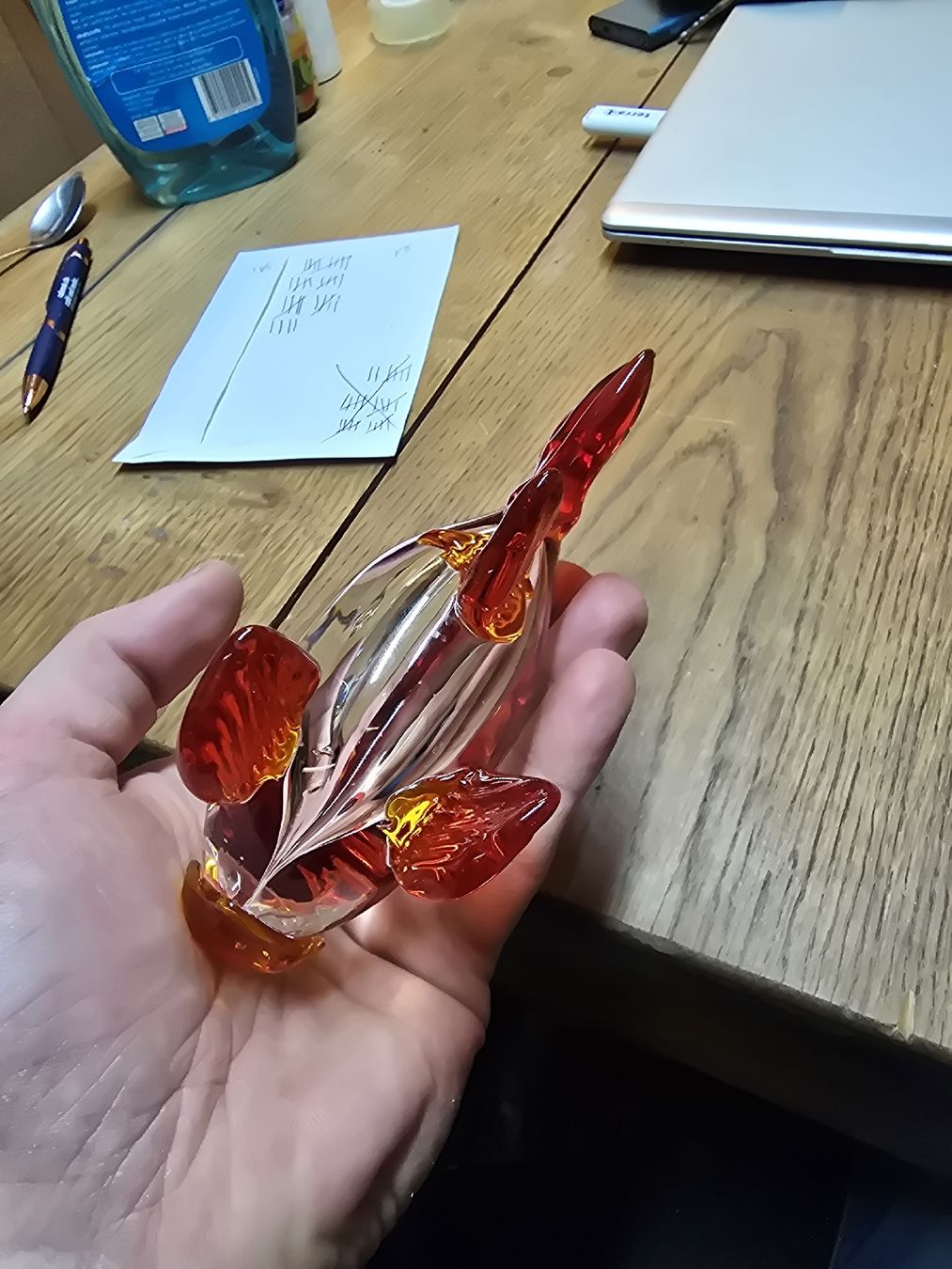 Murano Statuette: Roter Murano Glasfisch (Q) – Usato da Rorschach venduto da TimelessTrading 3