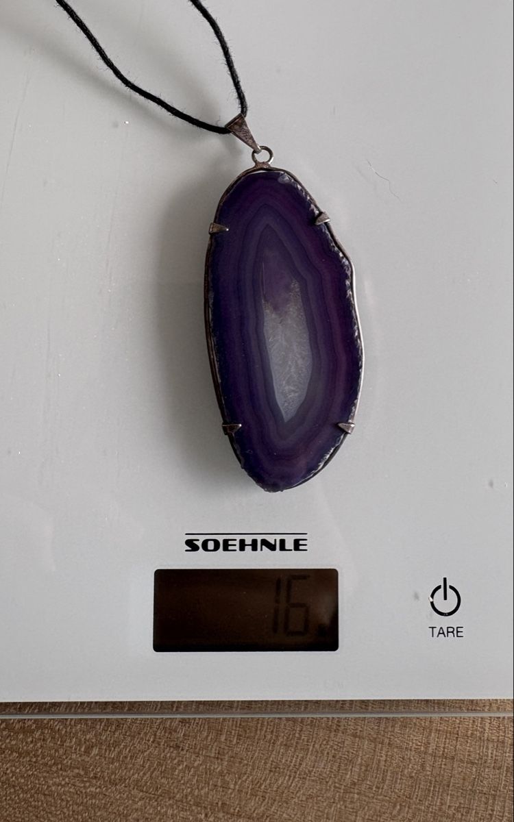 Ketten: Achat Halskette violett – Neu (gemäss Beschreibung) aus Malans GR von sim_6pjl 2