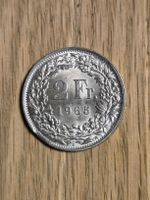 2 Franken 1965 Silbermünze Zainende