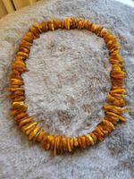 Grosse dicke Bernstein Butterscotch Halskette Collier