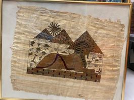 Original Papyrusgemälde „Wächter der Ewigkeit“