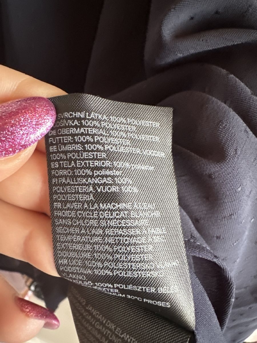 H&M Camicette: H&M Sommerbluse / Bluse Grösse 34 dunkelblau – Usato da Buchs AG venduto da tifena 3