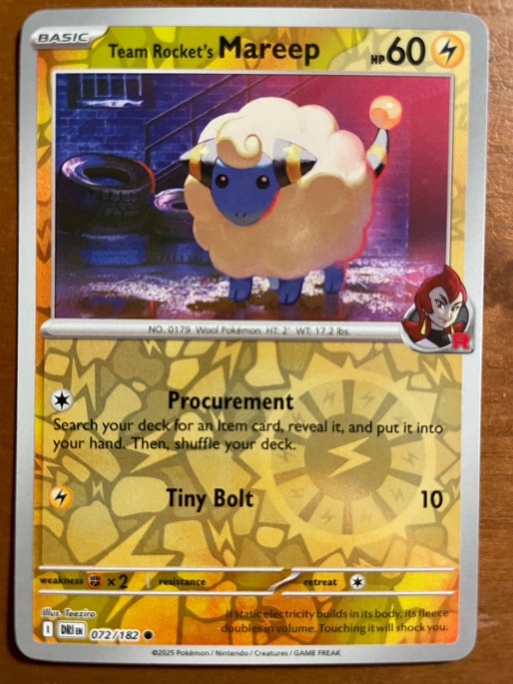 Pokémon Carte collezionabili: Pokemon Team Rocket's Mareep Reverse (Versand gratis) – Nuovo (secondo la descrizione) da Chur venduto da Angerson