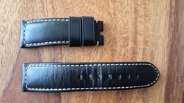 PANERAI Lederarmband Schwarz 24/22mm Standard