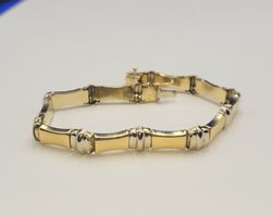 Gold 585 Bicolour Armband