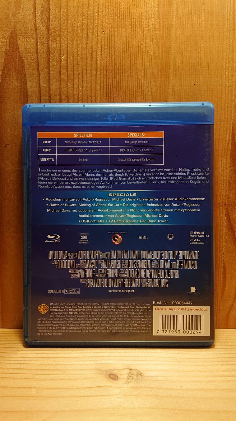 Alle DVDs: SHOOT 'EM UP Blu-Ray mit Clive Owen – Gebraucht aus Wilderswil von Exebub 1