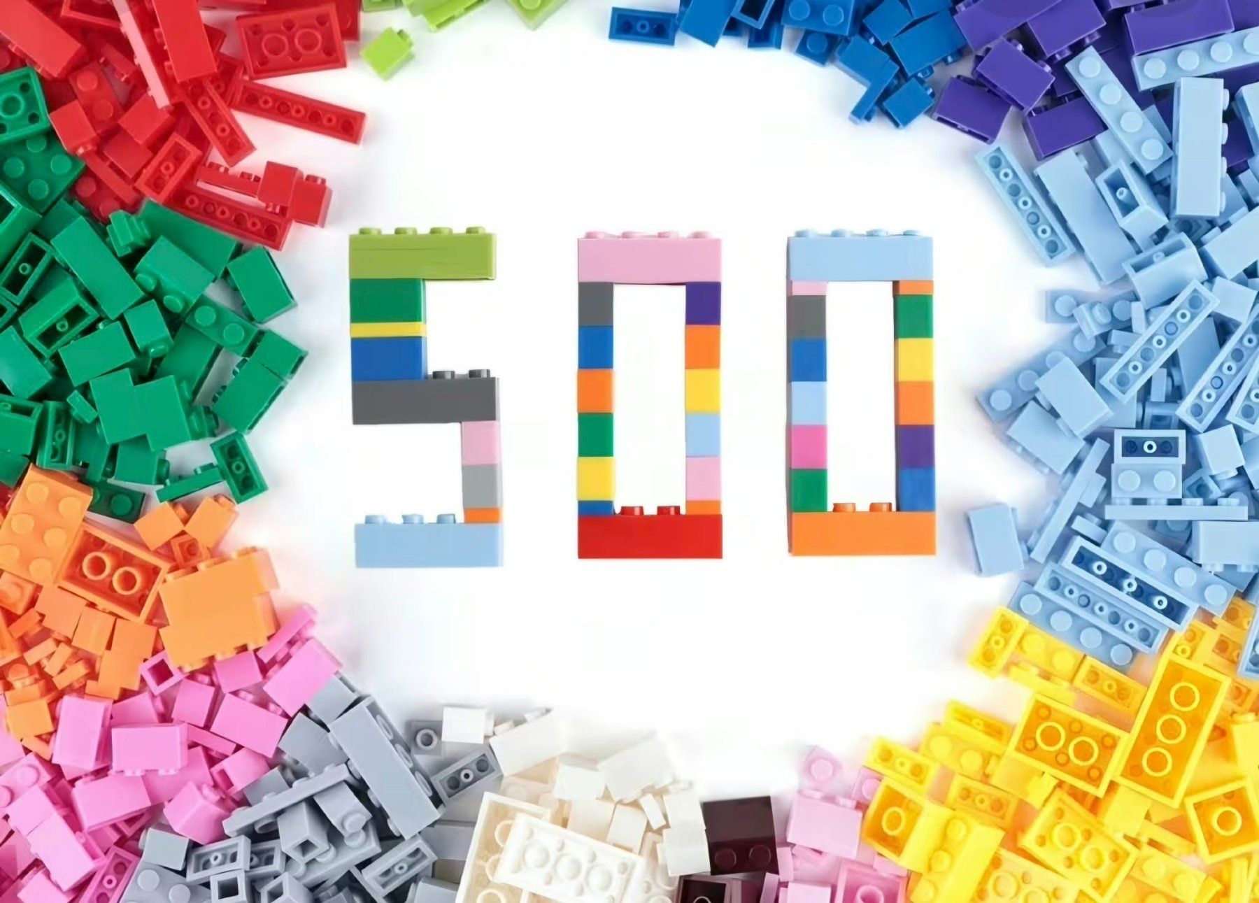 Kit di costruzioni: Bausteine Set ca 500 Teile – Nuovo e nell'imballaggio originale da Ruswil venduto da Swissflip