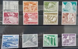 Satzmarken 1949 Technik und Landschaft postfrisch, Frankatur