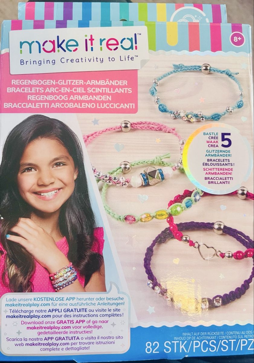 Altri gioielli: Regenbogen Glitzer Armbänder set – Nuovo e nell'imballaggio originale da Saas-Fee venduto da Marienelly19