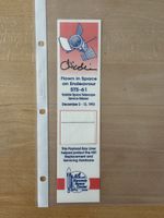 Marque page de la mission STS-61 signé par Nicollier - NASA