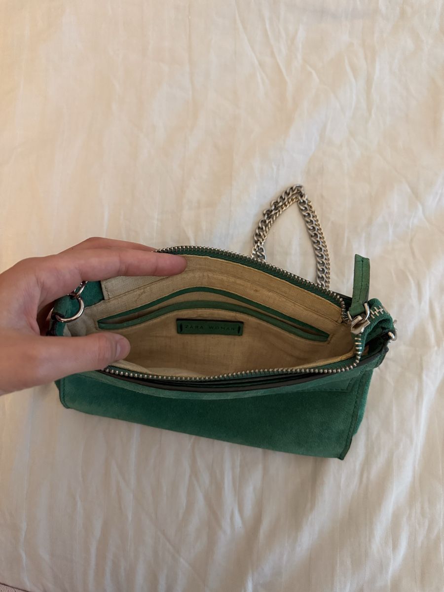 Zara Borse da donna: Zara Wildleder Umhängetasche – Usato da Volketswil venduto da habibeoez 3