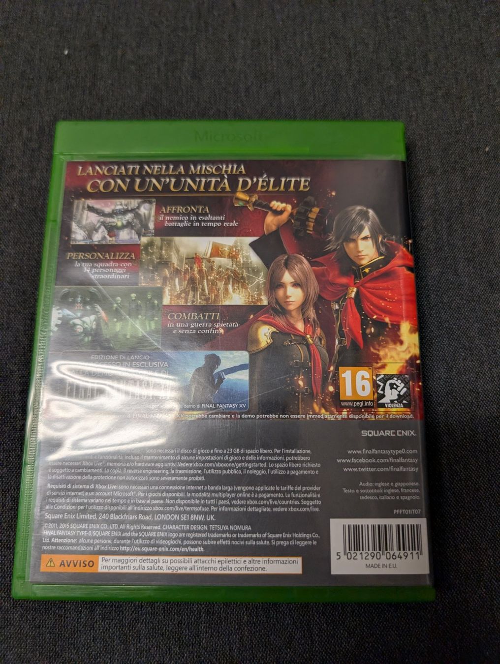 Giochi: Final fantasy type 0 Microsoft Xbox Series x / one – Usato da Giubiasco venduto da Ticinerd 1