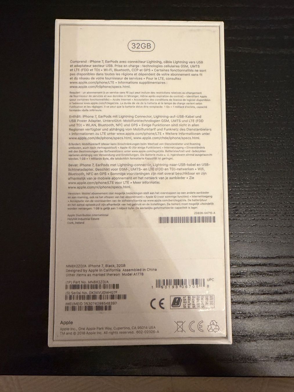 Apple Telefoni cellulari / Smartphones: Apple iPhone 7 Schwarz 32GB – Usato da Zürich venduto da Benjatoph 4