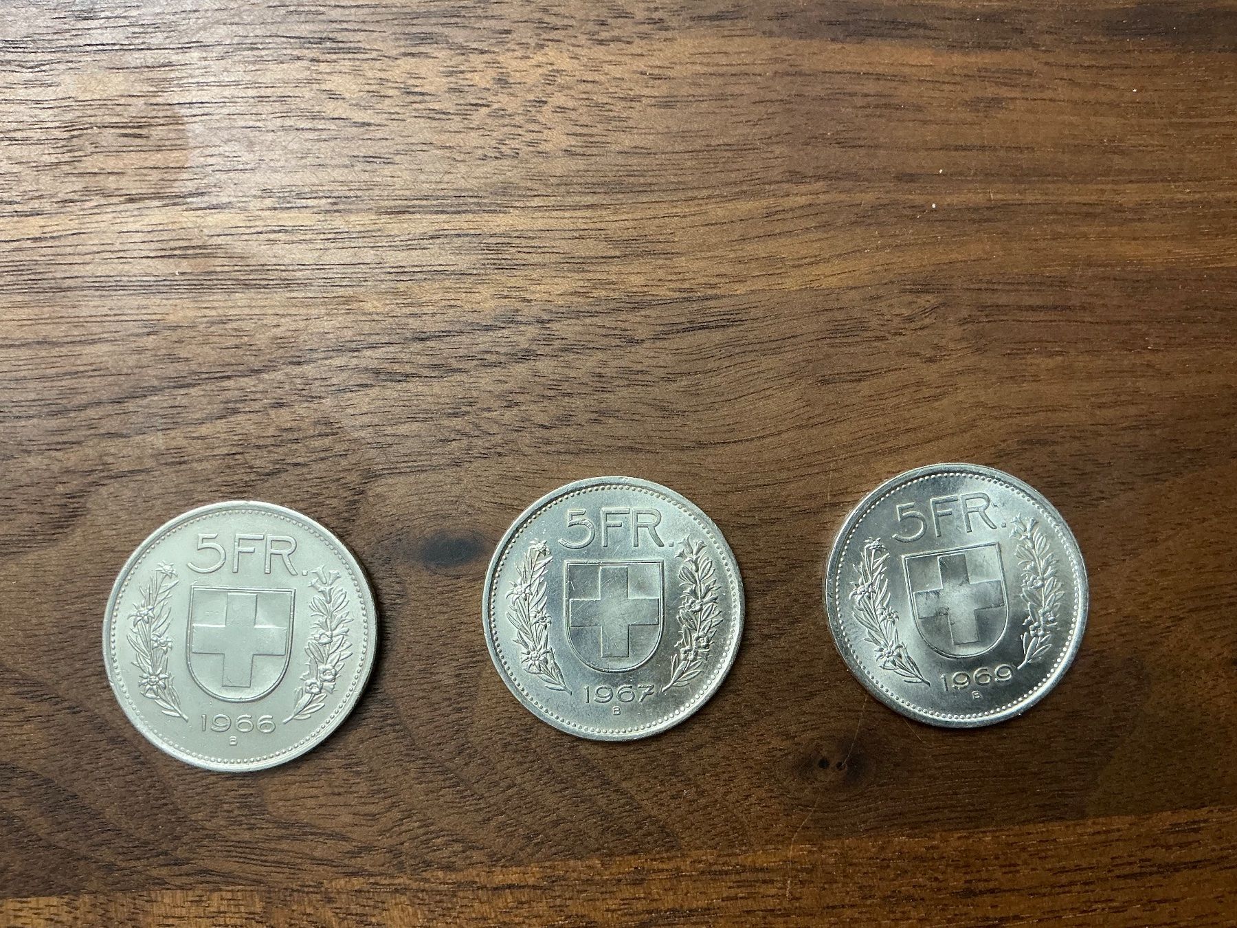 Tutti le monete: 3 x 5 Franken – Usato da Unterägeri venduto da Peter135 1