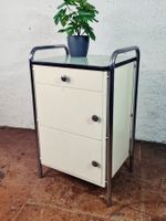 Vintage Industrial Stahlrohr Beistelltisch Kommode Schrank