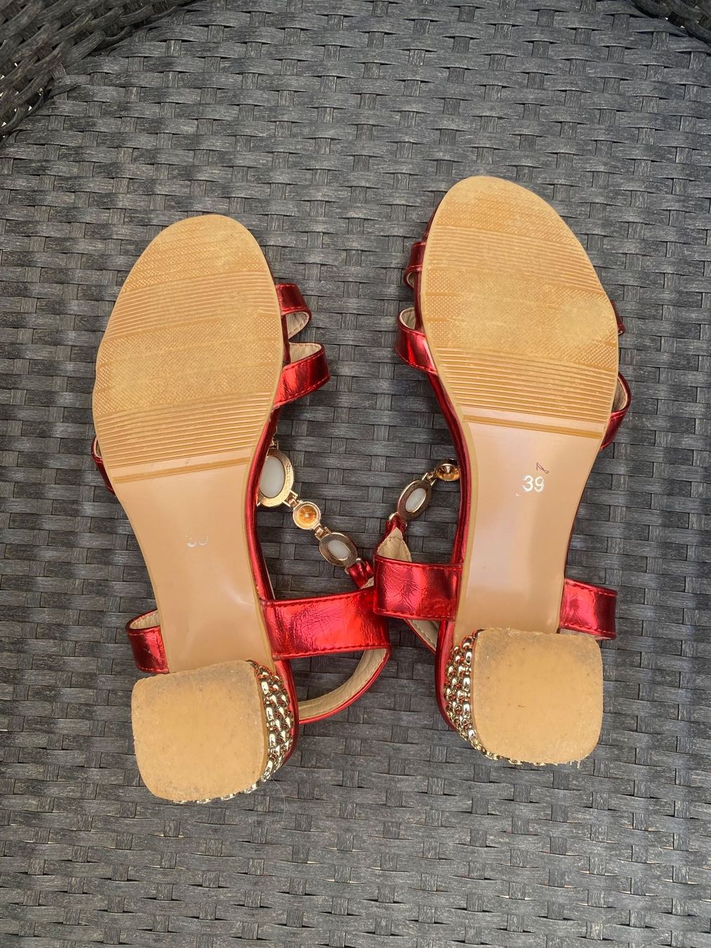 Scarpe da donna: SUMMERTIME - stylischer Sommerschuh mit Perlen, rot, 39 – Usato da Winkel venduto da ferrari2022 8