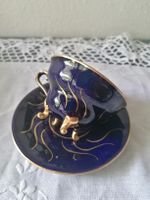 Vintage Kobalt Moccatasse Unterteller Echt Kobalt , Jlmenau