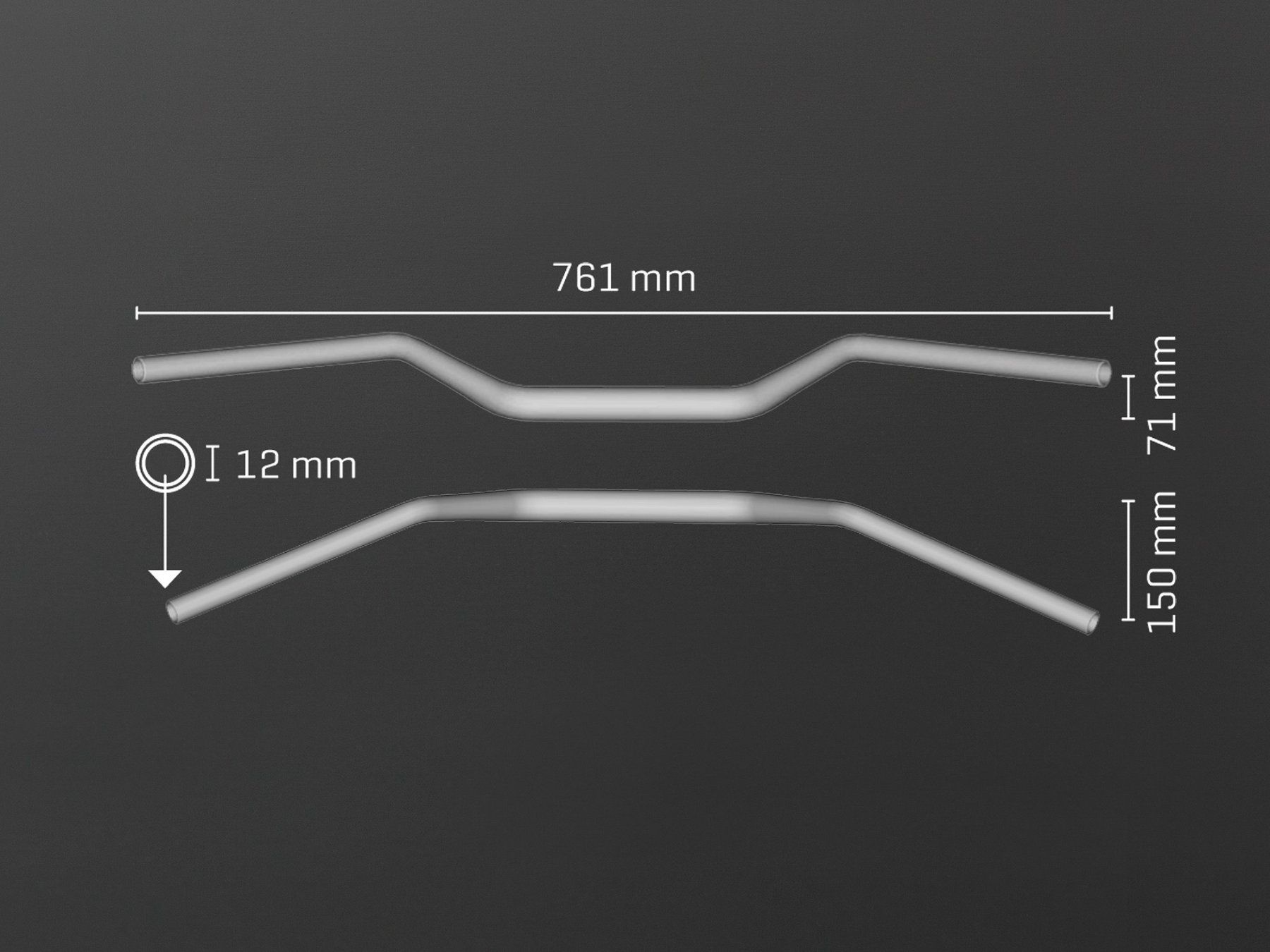 Tutti i ricambio per moto: ABM 0229 Lenker Alu Silber Neu – Nuovo e nell'imballaggio originale da Lenzburg venduto da Zilti87 5
