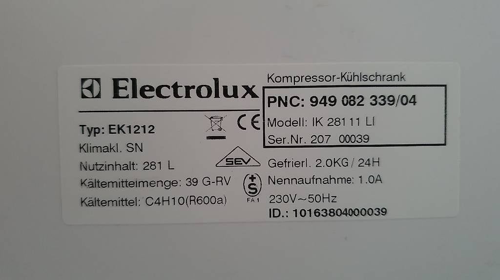 Frigoriferi: Réfrigérateur Electrolux encastrable – Usato da Montfaucon venduto da crili1 3