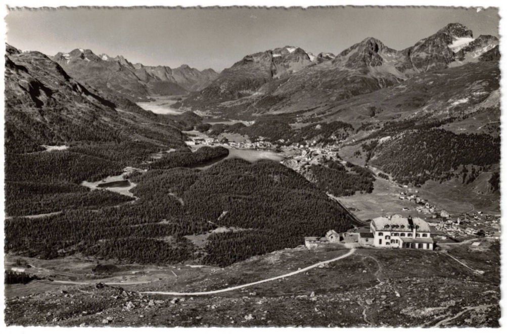 Cartoline postali: St. Moritz - Standseilbahn Muottas Muragl Bergstation – Usato da Binningen venduto da Mountainrider