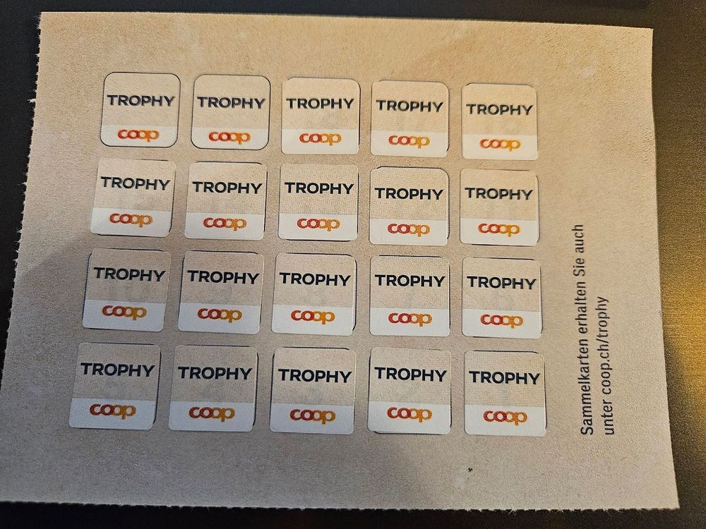 1 volle Karte Coop Kuhn Rikon Trophy (Neu und originalverpackt) in ...