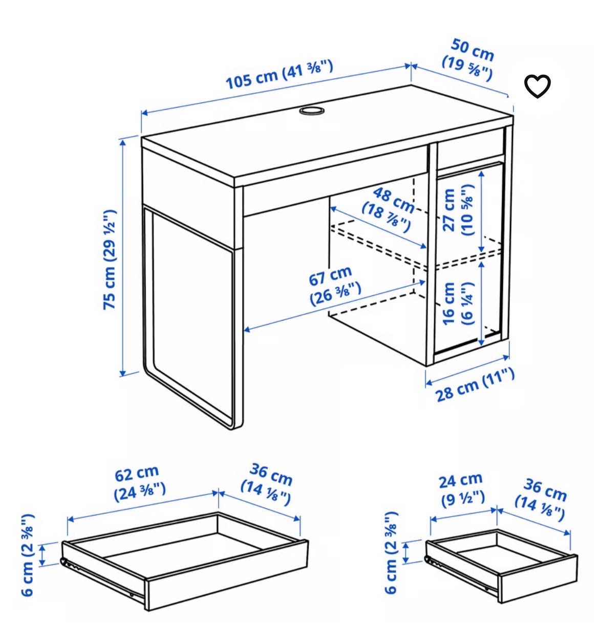 Ikea Scrivanie: Ikea Schreibtisch – Usato da Winterthur venduto da 4Klang 3
