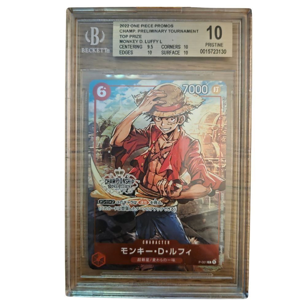 Bandai Sammelbilder & Trading cards: Monkey D Luffy Top Prize Promo BGS 10 Pristine  One Piece – Gebraucht aus Genève von Cardtreasure
