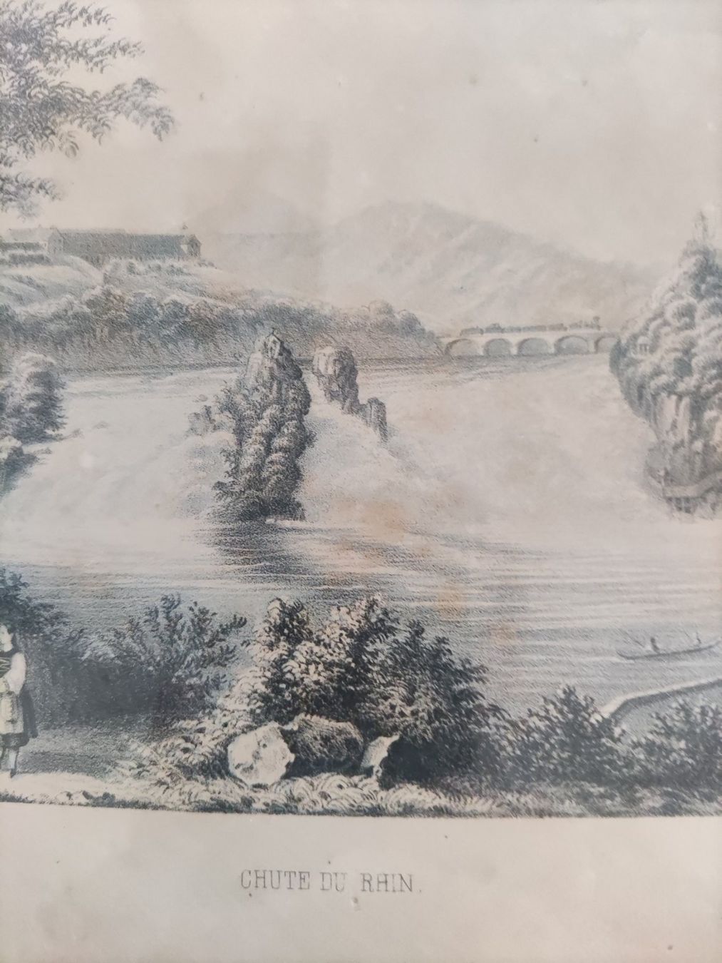 Stiche: Stich Bild Rheinfall - Chutte du Rhin / Schaffhausen – Gebraucht aus Solothurn von Csw1 1