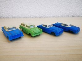 Estrichfund 4 Stk. Groschenautos, "A.Hammer" Opel/Borgward