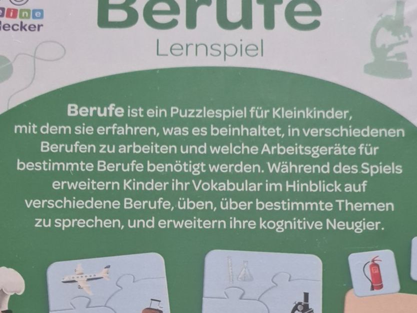 Puzzle: Berufe Lernspiel, 12 Puzzles, ab 3 Jahren – Nuovo e nell'imballaggio originale da Winterthur venduto da bibummi 6