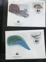 WWF Chile 1984 Satz Chinchilla Blauwal illust.Ersttagsbriefe