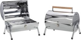 Holzkohlegrill tragbar und aufklappar
