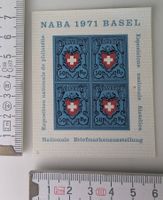 NABA 1971 Basel Briefmarken, 4x Helvetia 50 Rp