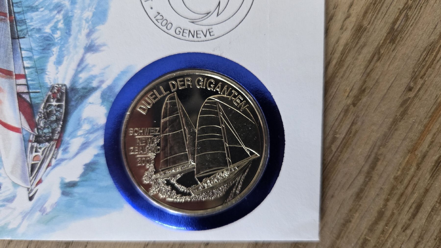 Medaillen: 2003 Alinghi Medallien Brief – Gebraucht aus Arni AG von Moth68 2