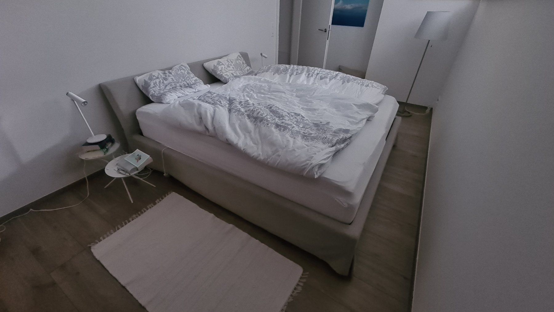 Betten: Schönes beiges Doppelbett von Mobitare – Gebraucht aus Winterthur von