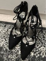 Elegante Guess Schnürpumps, Grösse 39, schwarz, neuwertig