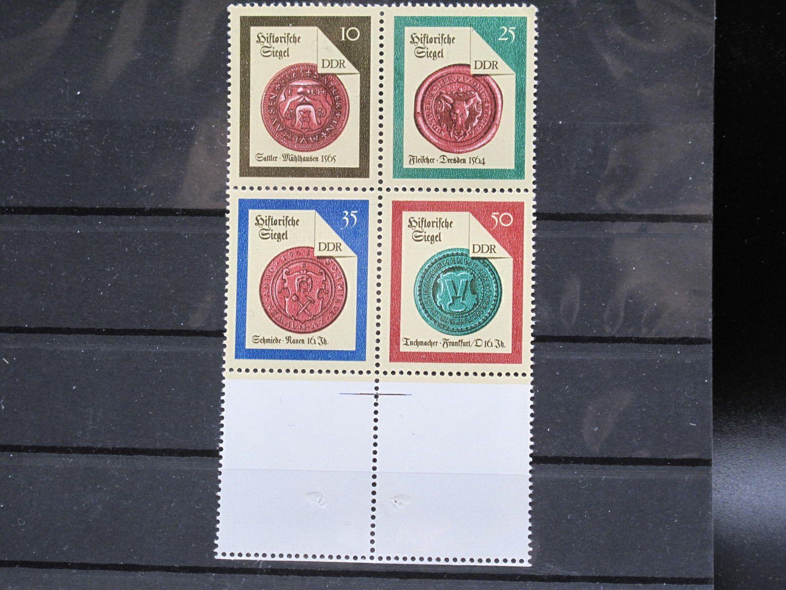 Alle Briefmarken: DDR 1988 Historische Siegel ** – Gebraucht aus Wil SG von fva01