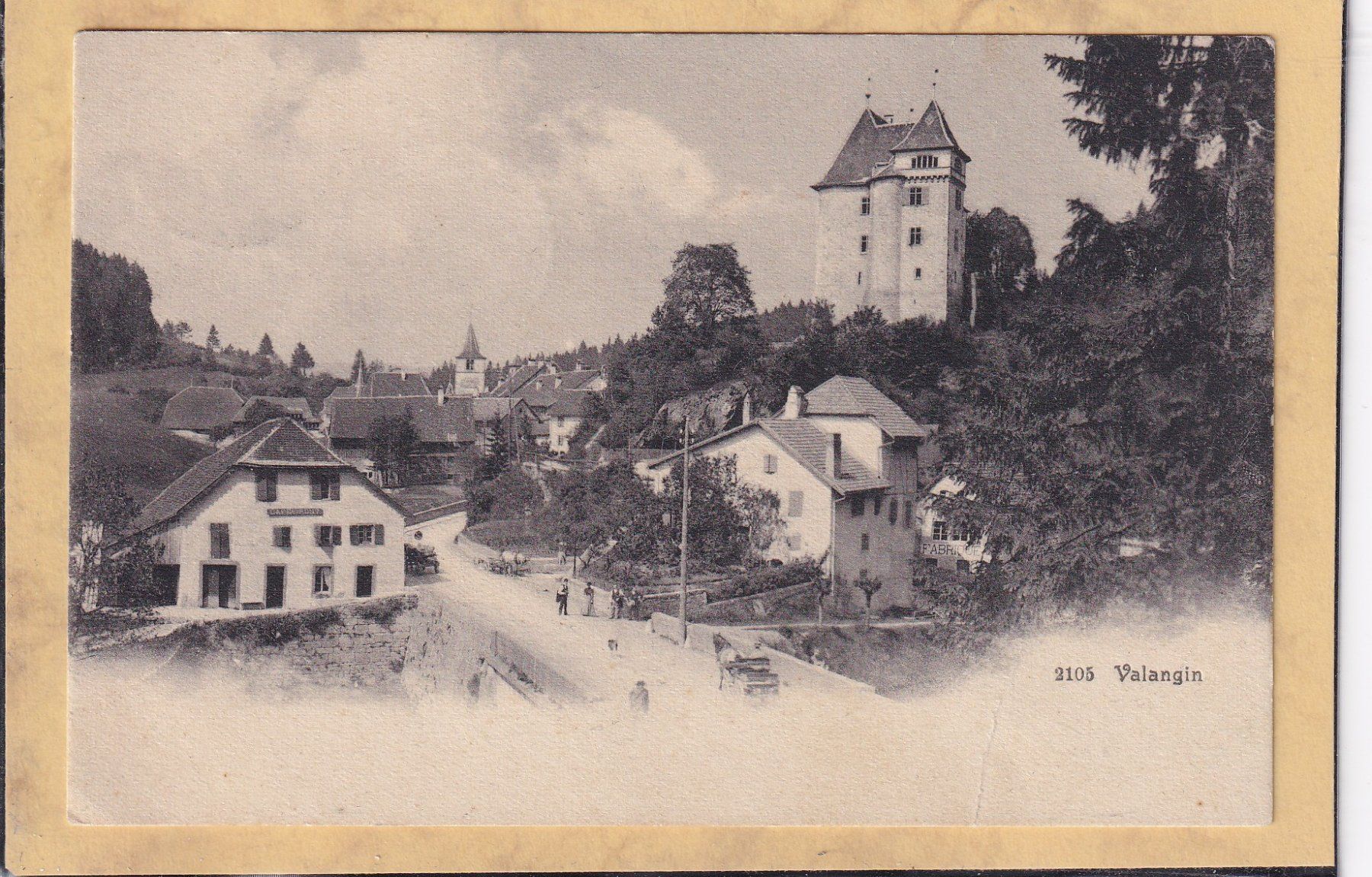 Cartes postales: Valangin - Café du pont – D'occasion à Orvin par Pyaeschli