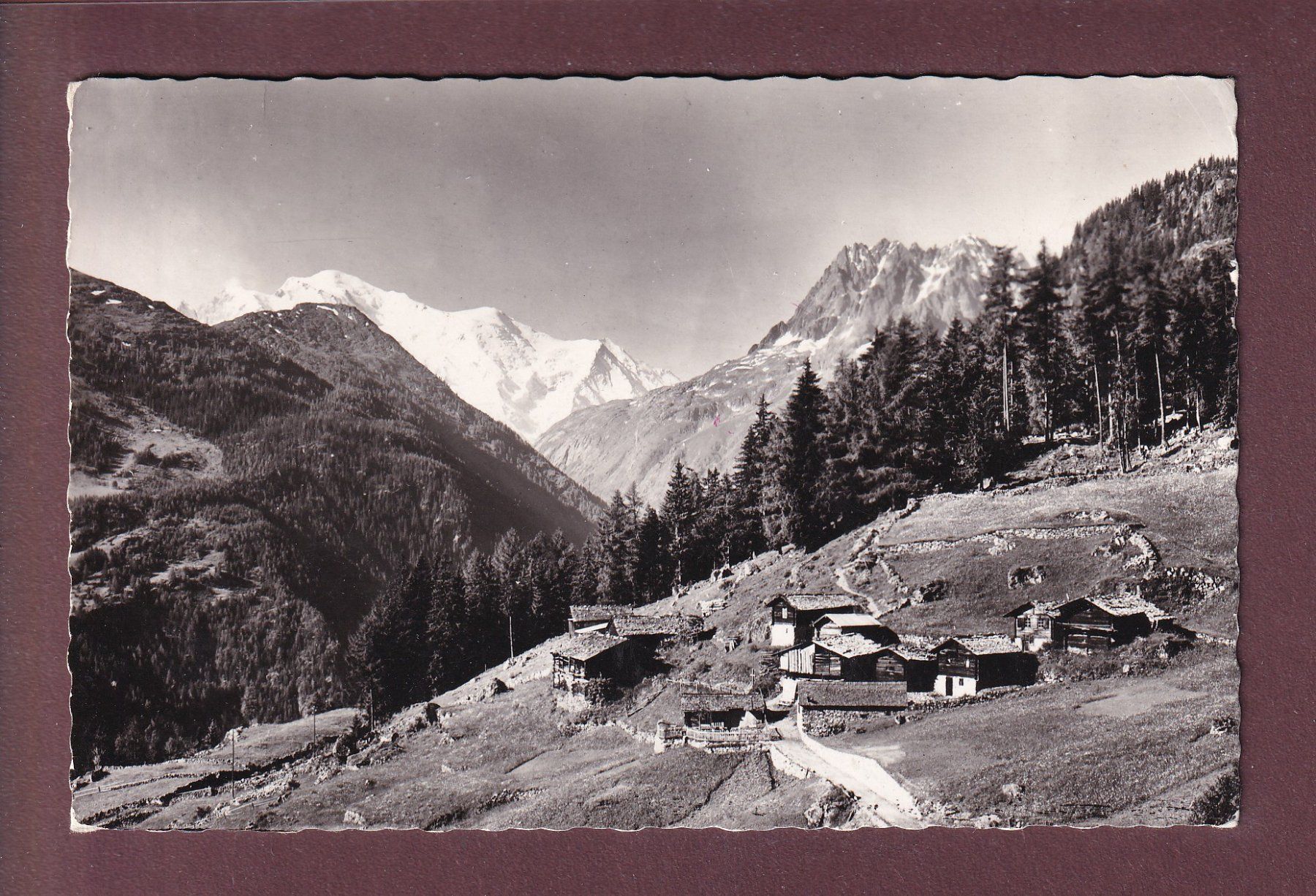 Ansichtskarten: FINHAUT - La Léchère - Mont-Blanc - 1963 – Gebraucht aus Pully von nicecards