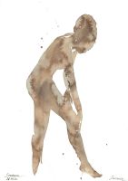 Lagerräumung Original Aquarell 23 26 027