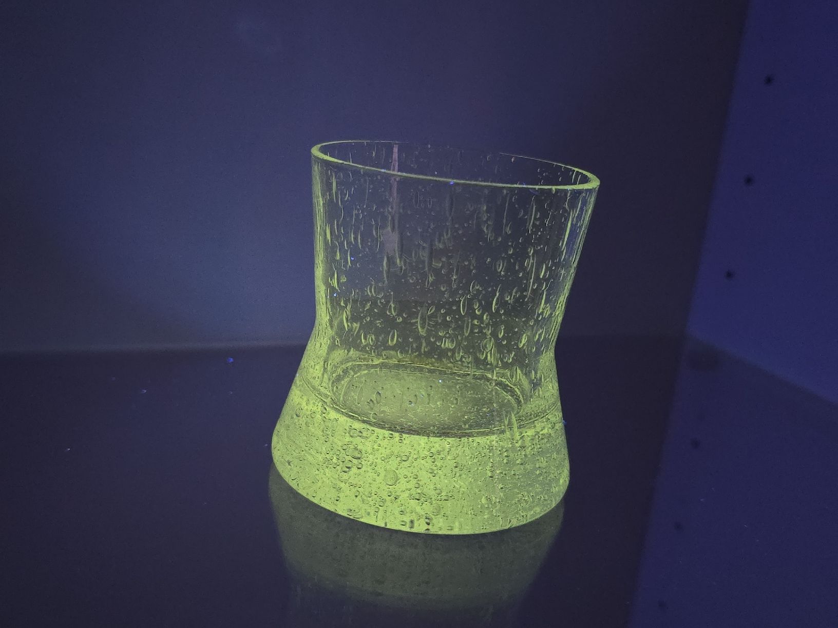 Bicchieri: Vintage Bubble Glas Uranglas, Teelichtglas, – Usato da Flamatt venduto da Tyrael01 4