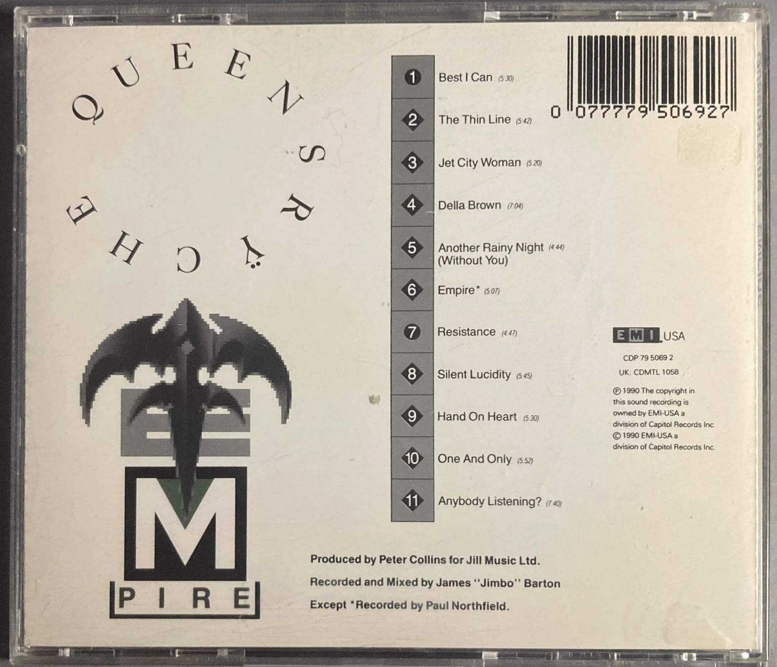 Vinyles: QUEENSRŸCHE - EMPIRE – D'occasion à Poliez-Pittet par Newtown-Records 1