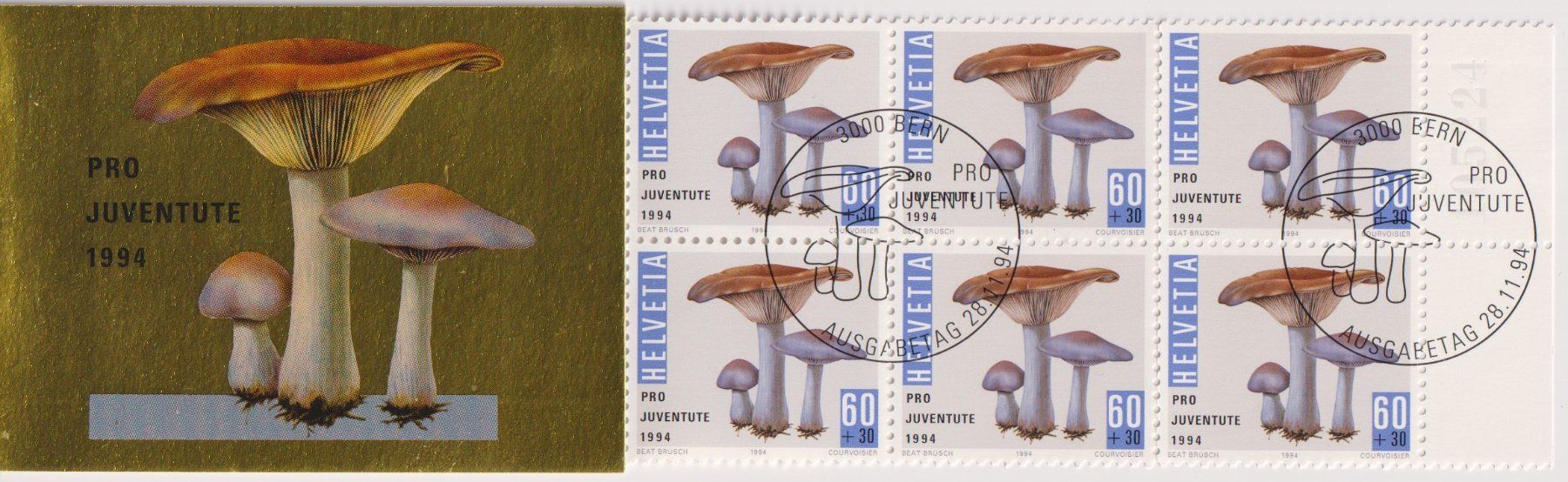 Tutti i francobolli: Markenheft PJ 1994 ET gestempelt+++++ – Usato da Samnaun-Compatsch venduto da Muckimu