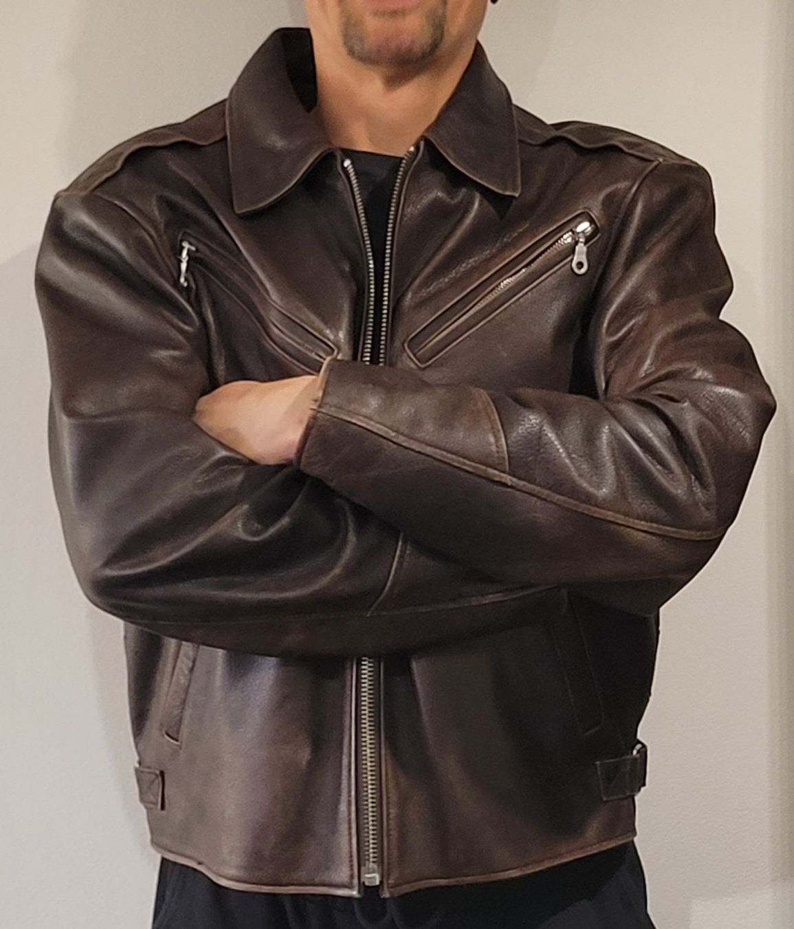Giacche: Route 66 Lederjacke / Biker / Caferacer Grösse L – Usato da Emmen venduto da Boeneler 2