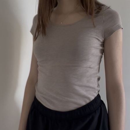 H&M T-Shirt Beige, M