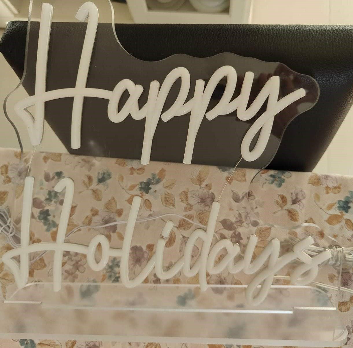 Tutte le decorazioni: HAPPY HOLIDAY - Neon Schild – Usato da Rancate venduto da Solo_cose_belle 2