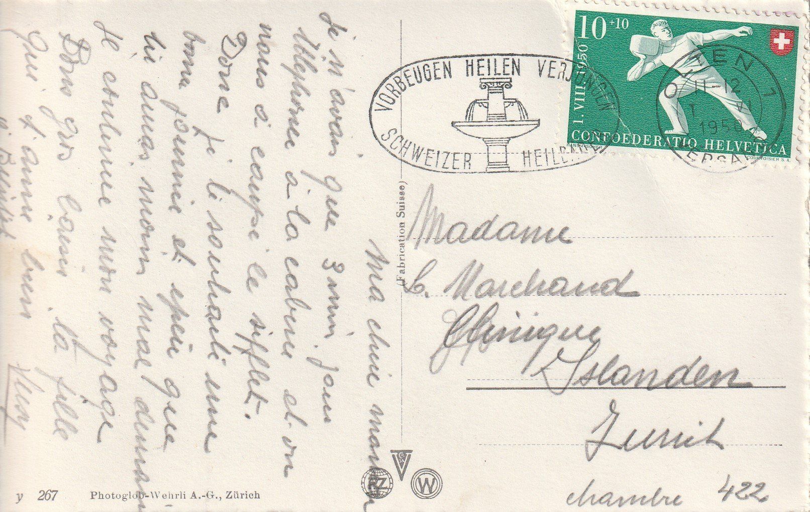 Cartoline postali: AK Aarburg gel. 6.1950 – Usato da Fribourg venduto da schnalla92 1