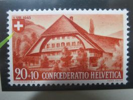 Abart Pro Patria B 28* rote Farbe d. Wappen versch. Farbe im