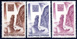 SAINT-PIERRE ET MIQUELON 3 MARKEN * UNGEBRAUCHT OHNE GUMMI *