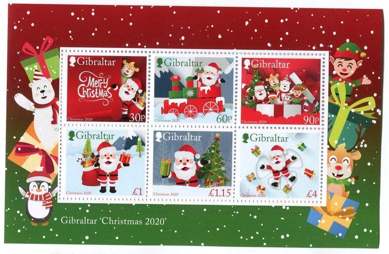 Tous les timbres: Block "Weihnachtsmann". Gibraltar. – Neuf avec emballage d'origine à Basel par Butsch5